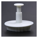 3Pcs Veined Rose Leaf Fondant Cake Cutter Plunger--White
