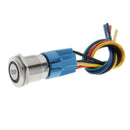 12V 19MM Car Blue LED Push Button Switch Engine Start Momentary Starter Switch