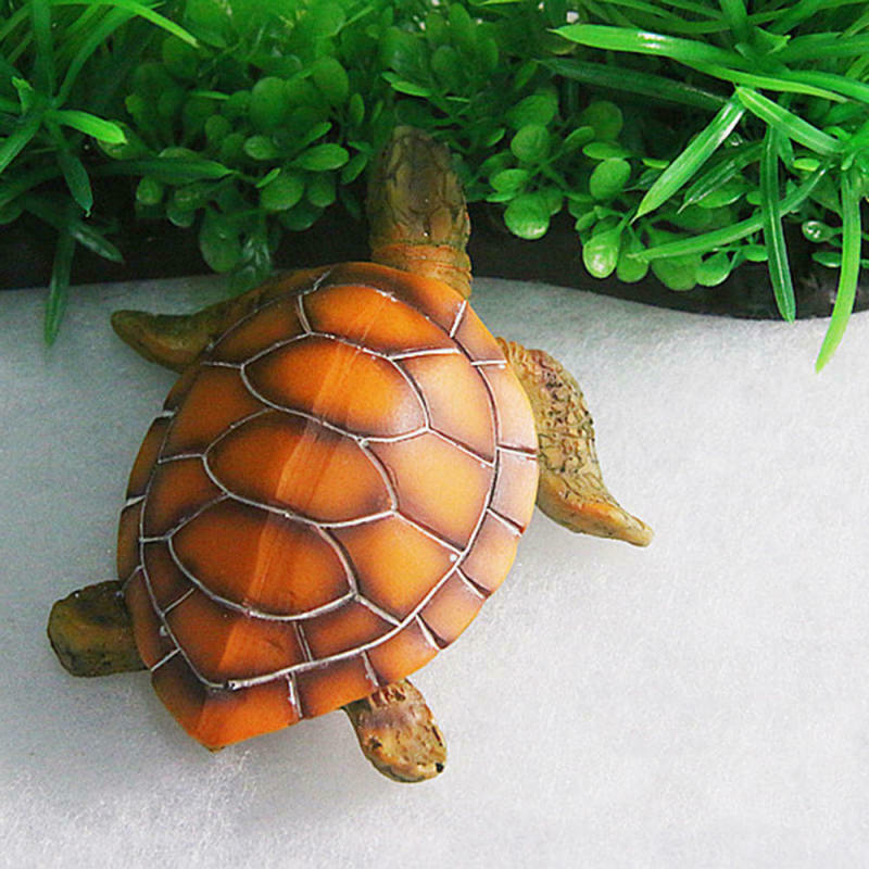 Aquarium Ornaments Decoration Artificial Turtle Fish Tank Tropical lake Landscap