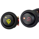 Headlight Fog Light Lamp Control Switch On-Off Rocker Switch +Mounting Base Q2Q9