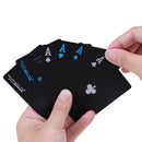 54pcs/set PVC Waterproof Black Pokers Playing Cards Entertainment Supplies