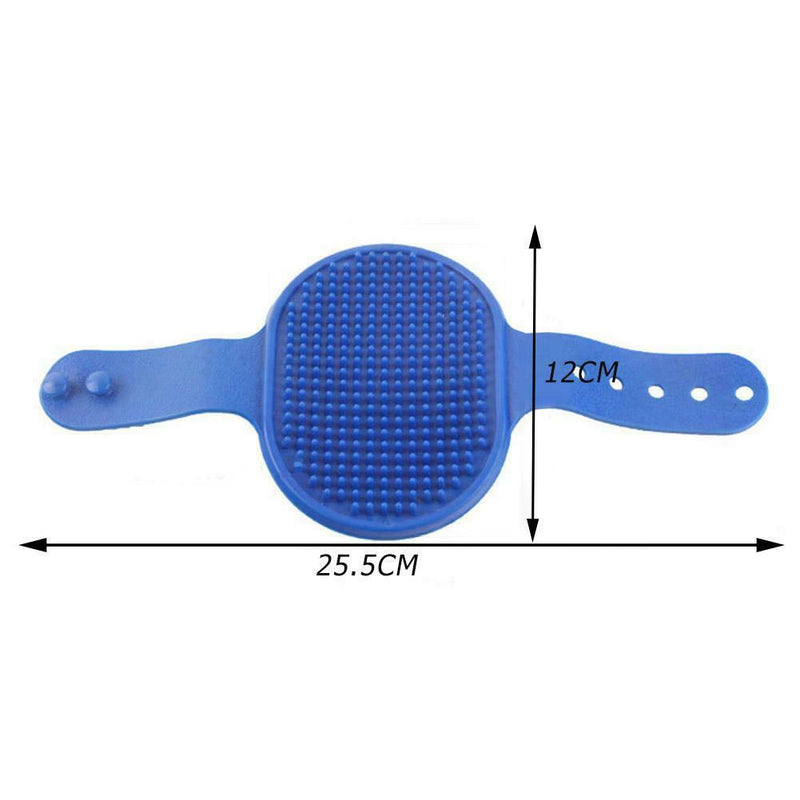Dog Cat Bath Brush Rubber Glove Hair Fur Grooming Massage Pets Supplies A