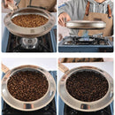 Coffee Kidney Bean Net Filter Spoon Stainless Steel Coffee Bean Roast Fried