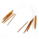 18Pairs Bamboo Knitting Needles 16" Circular Smooth Nature Carbonized Set M&O