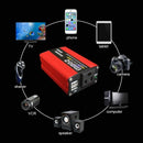 200W Car Power Inverter Dc 12V To Ac 220V Converter Dual Usb Charger Adapte