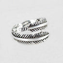 Elegant Feather Open Rings Wedding Jewelry For Women-It Can Be adjustable R2C2