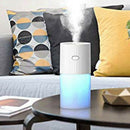 Mini Cool Mist Humidifier Portable Personal 300ML and 7 Colors LED Night Li