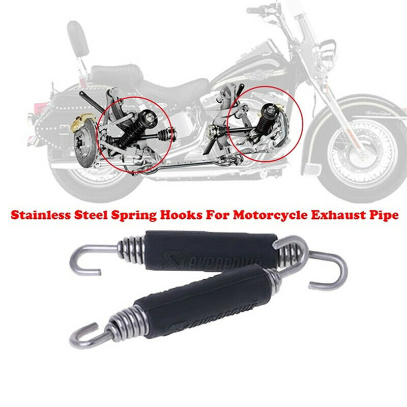 2PCS Motorcycle Exhaust Spring Hooks Modified 85mm Stainless Steel Univer OZ