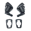 2x Black Front Windshield Washer Nozzle Replaces for Jeep Grand Cherokee WK