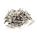 45pcs Mini Electrical Crocodile/Alligator Test Clip Clamp Jaw 10x42mm Silve