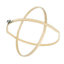 Prettyia 10pcs 15cm Round Mini Wooden Embroidered Hoop Frames for DIY Craft New