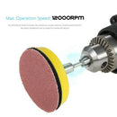 1X(60 Pcs Sanding Paper Grinding Wheel With 50Mm Polishing Pad Adapter, Gri