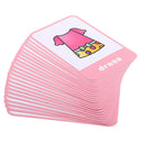 Clothes Flash Cards Set - Educational Picture & Letter Cognition Card Pack