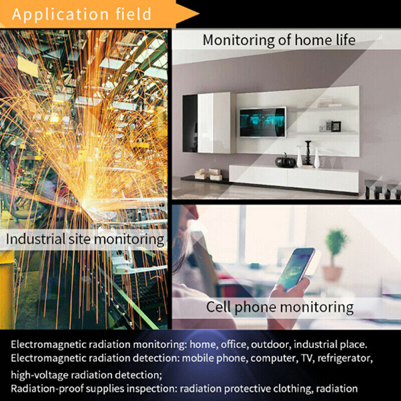 Mini Electromagnetic Radiation Tester EMF Meter Electric Magnetic Field Detec Cy