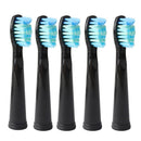 5 Sets Sonic Replacement Tooth Brush Head for Seago Electric Toothbrush Black