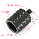 thread adapter microphone stand 5/8" 27 female to 1/4" 20 male camera tripod C8