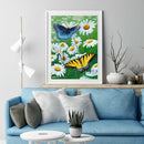 Flower 5D DIY Full Round Drill Diamond Painting Cross Stitch Art (B912)