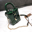 Diamond Box Handbags Mini Crossbody Bag For Women Messenger Bags(Green) I2H7