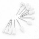 12pcs/Set Soft Felt Burrs Head Shank for Polishing Grinding Tool Set Wool NXY
