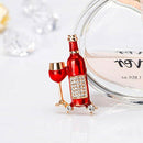 1X Brooch Wine Bottle Brooch Halloween Brooch Christmas Fashion Brooches Pe