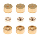 3pcs 16mm Diameter Trumpet Valve Finger Buttons with Screws Cover Brass