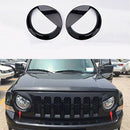 High Quality Bezels Front Light Headlight Trim For  Jeep Patriot 2011-2017.