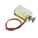 12V DC suction micro electromagnet spring push pull type rod solenoid magnet M&