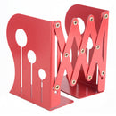 Creative Adjustable Bookends Black Metal Office Non-slip Magazine File Book W9U6