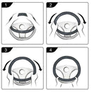 Car Steering Wheel Cover Soft Leather Breathable Anti-Slip M8P0 H2S2 N7S7