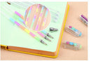 2X Cute Highlighter Pen Marker Stationary Point Pen Ballpen 6Color Gift M&E