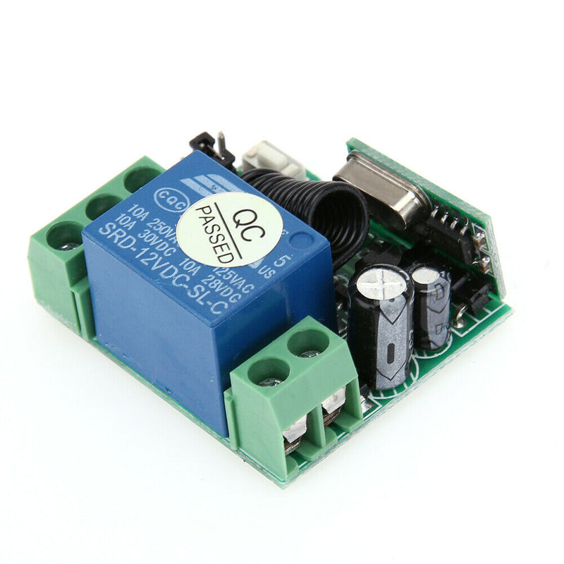 12V Relay Wireless Remote Control Lamp Two Key LED Switch Transceiver SN9F