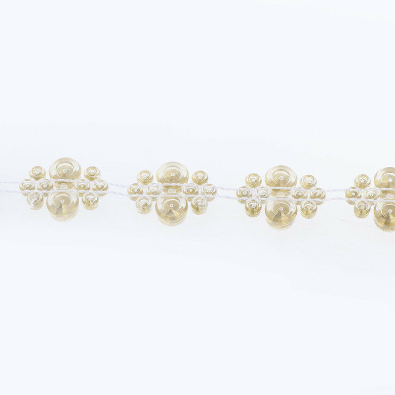 1 Yard Round Rhinestone Chain Ribbon Trim DIY Sewing Craft Decor 13mm White