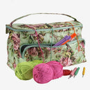 Knitting Bag Organizer Yarn Storage Case for Crocheting Hook Knitting Needl