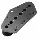 2 Pcs Black Plastic Single Coil Slug Bobbins Bridge Pickup Covers/Lid/Shell