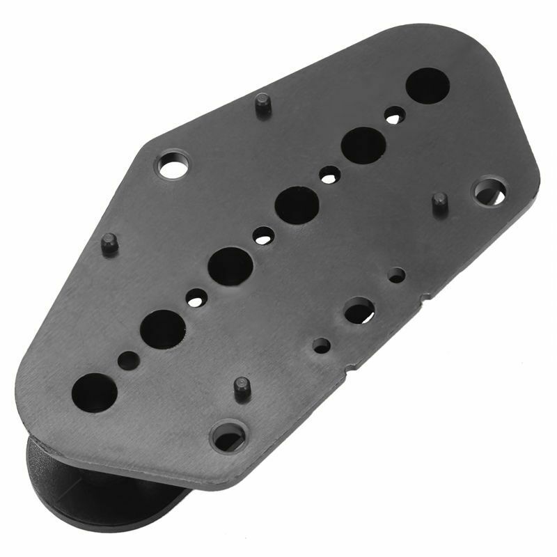 2 Pcs Black Plastic Single Coil Slug Bobbins Bridge Pickup Covers/Lid/Shell