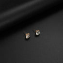 Fashion Women Geometric Stud Earrings Multilayer Chain Necklace Jewelry Set