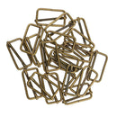 40x Metal Slides Tri-Glides Square Buckles Strap Webbing Slider Buckles 32mm