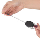 Retractable Key Chain Reel Steel Cord Recoil Belt Key Ring Badge Holder Outdo 3C