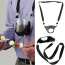 Portable Wine Sling Yoke Glass Holder Support Strap for Birthday Party Gift ODES