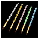 5pcs Acrylic Nail Art UV Gel Carving Pen Brush Liquid Powder DIY No. 2/4/6/