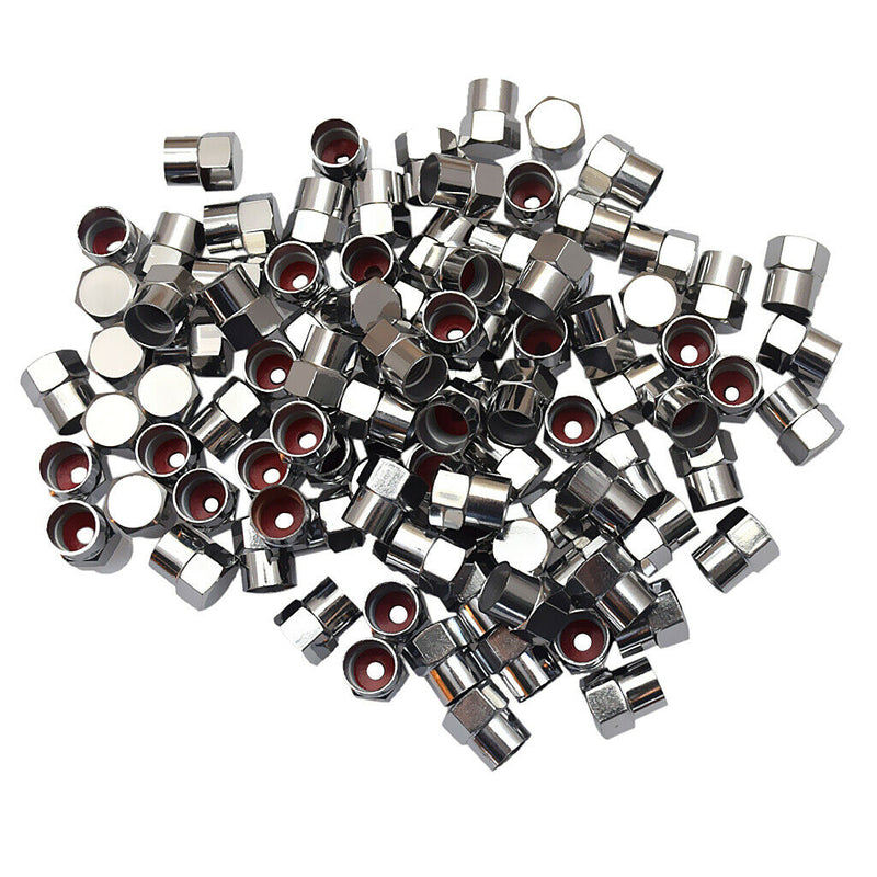 100pcs Tire Stem Valve Cap Set Universal For Cars Motorcycles Bikes