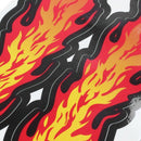 2 Packs Yellow Red Flame Fire Design Vehicle Car Decals Stickers Decor