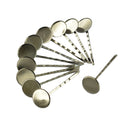 30Pcs Hair Slide With Pad Clips Cabochon Setting Blanks Tray DIY Findings