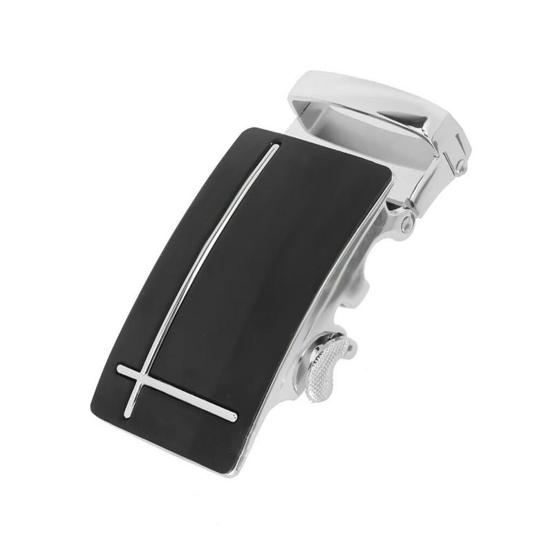1pc Fashion Men Fashion Brand Belt Buckle Metal Automatic Ratchet Waistband