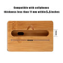 Mobile Phone Stand with Sound Amplifier Bamboo Wood Mobile Phone Low Seat A