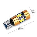 Amber T10 15W 3030 19SMD Canbus Error Free LED Parking Light Lamp Bulbs 600S Bj
