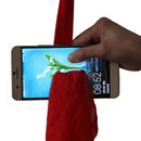 Magic Red Silk Scarf Thru Phone by Close-Up Street Magic Trick Show Prop ES