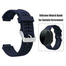 Silicone Watchband for Garmin Forerunner 220 230 235 620 630 (Dark Blue) A