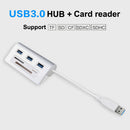 6 in 1 USB 3.0 HUB CF SD TF Card Reader 3 Ports USB Adapter for Laptop PC