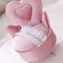 Lace Single Chair Jewelry Box for Women, Compartments Necklace Display Jewelry